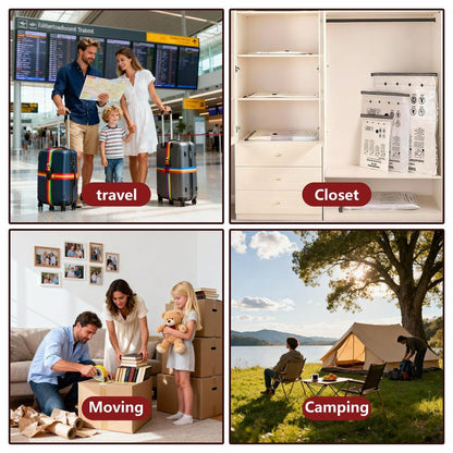 Nest&Carry - Cordless Travel Vacuum Storage Compression Bag Set