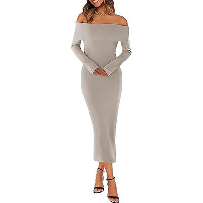 Nest&carry - Elegance Off-Shoulder Bodycon Dress