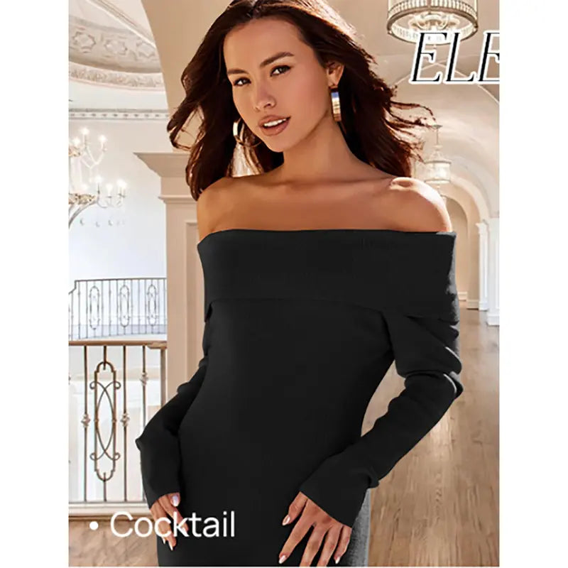 Nest&carry - Elegance Off-Shoulder Bodycon Dress