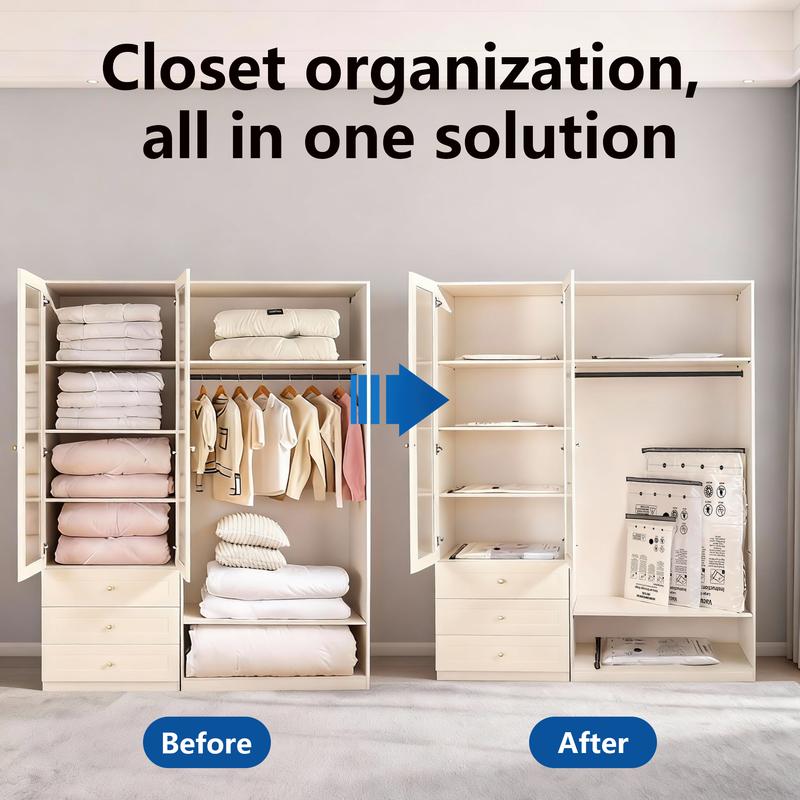 Nest&Carry - Cordless Travel Vacuum Storage Compression Bag Set