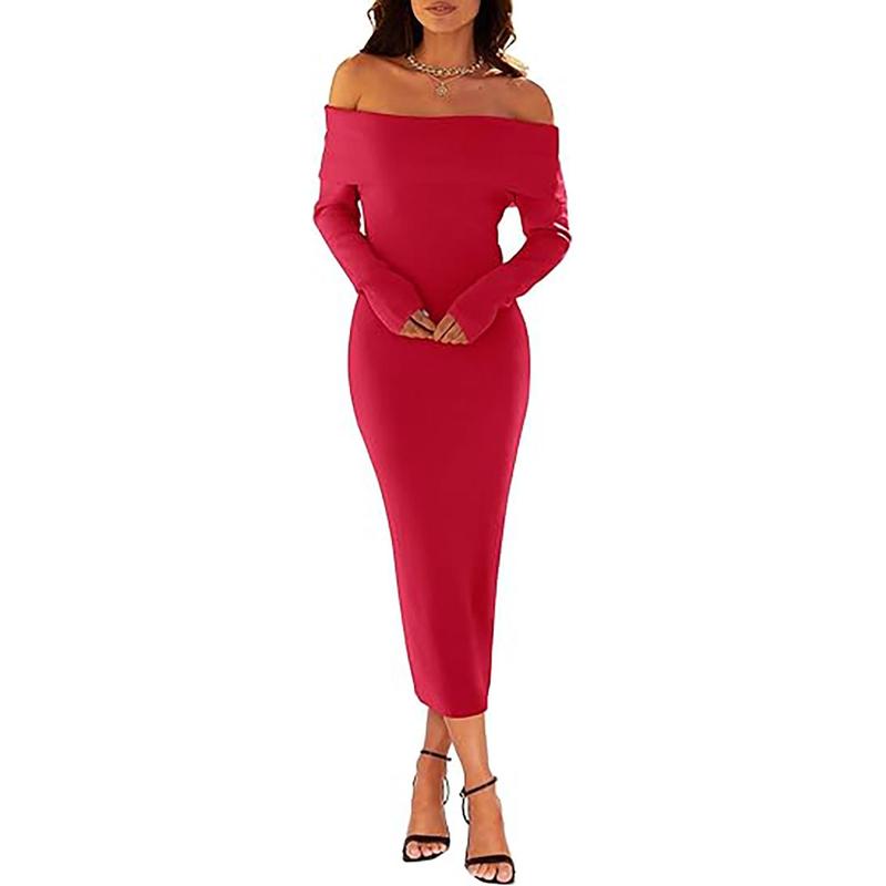 Nest&carry - Elegance Off-Shoulder Bodycon Dress